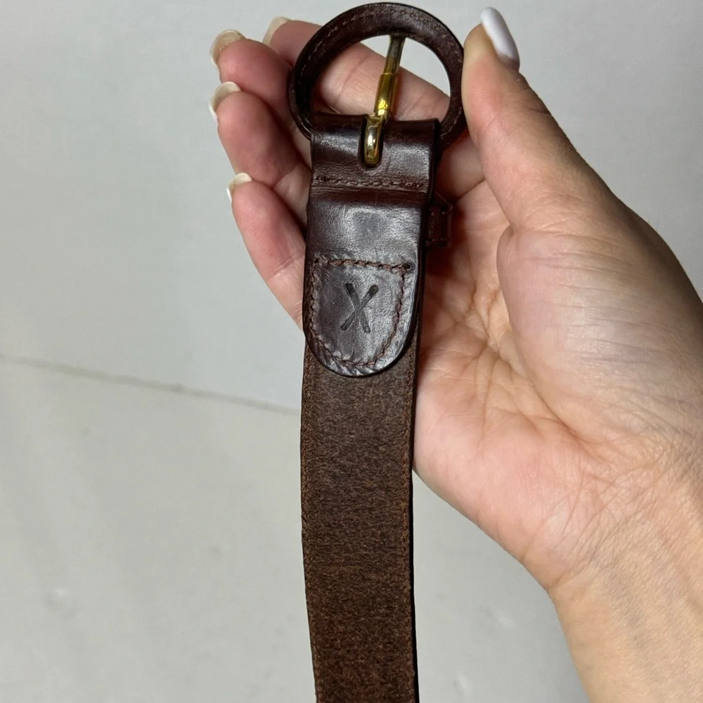Polo Ralph Lauren Brown Leather Belt Size 36